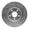Dynamic Friction Co BRAKE ROTOR DRILLED AND SLOTTED SILVER 631-47043L - alternate 1